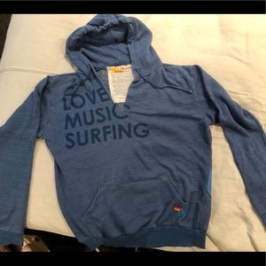Aviator Nation Cozy Blue Hoodie